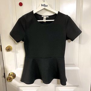 Caution to the wind peplum top